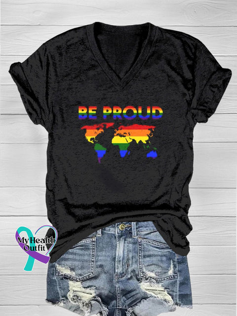 Be Pride Casual T-Shirt Black / S