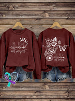 Be Real Not Perfect Self Love Casual Print Sweatshirt Red / S
