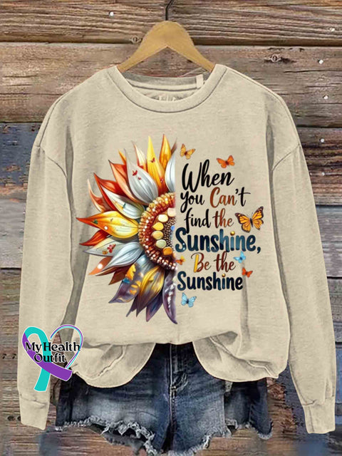 Be The Sunshine Art Casual Sweatshirt Apricot / S