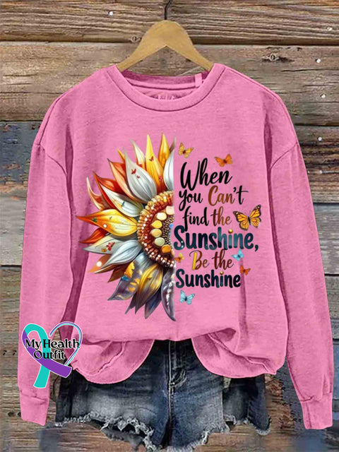 Be The Sunshine Art Casual Sweatshirt Pink / S