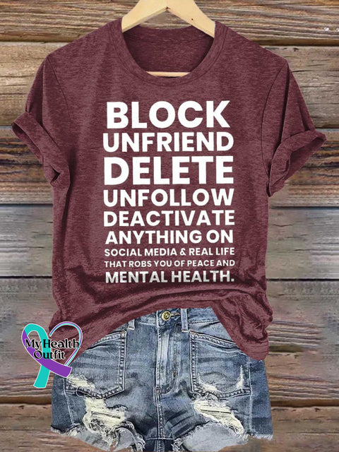 BLOCK UNFRIEND DELETE UNFOLLOW DEACTIVATE ANYTHING ON SOCIAL MEDIA & REAL LIFE THAT ROBS YOU OF PEACE AND MENTAL