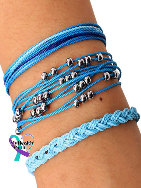 Boho Handmade Rope Set Chain Blue / One-Size