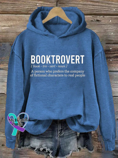Booktrovert Hoodie Blue / S