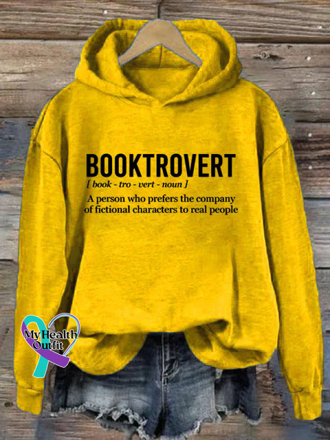 Booktrovert Hoodie Yellow / S