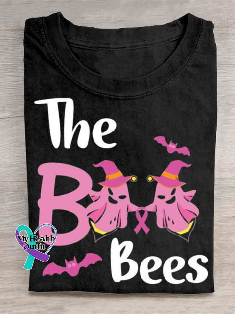 Breast Cancer Awareness Art Print T shirt Black / S