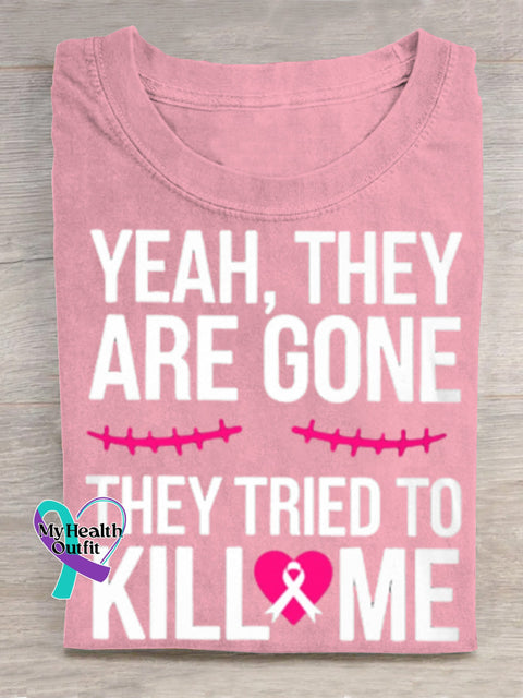 Breast Cancer Awareness Art Print T shirt LightPink / S