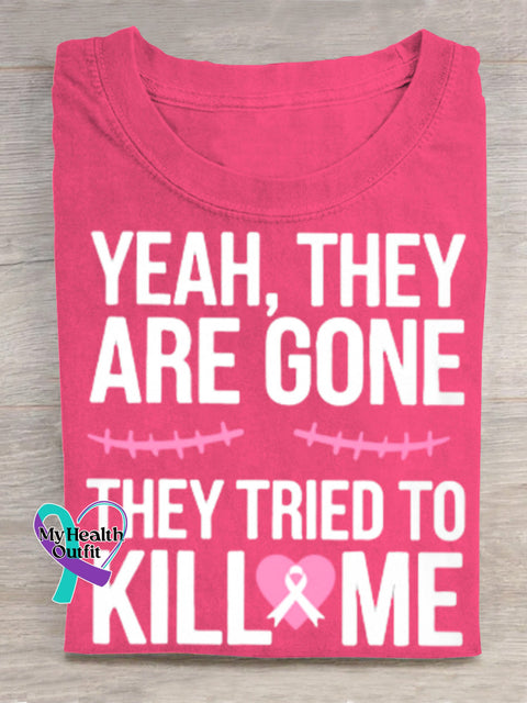 Breast Cancer Awareness Art Print T shirt Pink / S