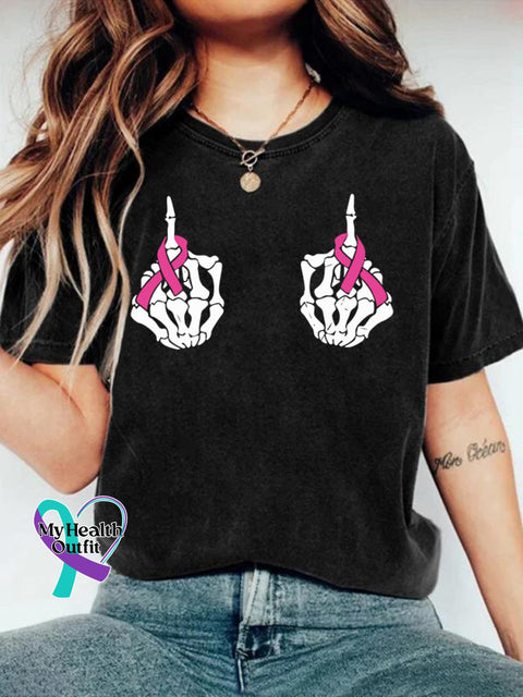 Breast Cancer Awareness Art T-shirt Black / S