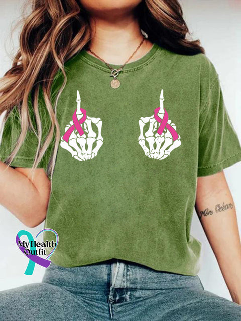 Breast Cancer Awareness Art T-shirt Green / S