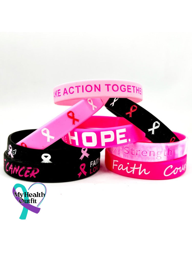 Breast Cancer Awareness Care Wristband Bracelet Ten Mashups