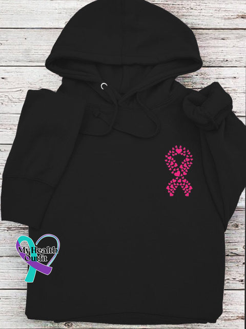 Breast Cancer Awareness Hoodie Black / S