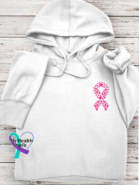 Breast Cancer Awareness Hoodie White / S
