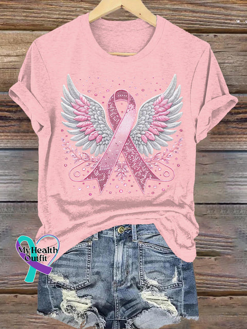Breast Cancer Awareness Pink Ribbon T-shirt LightPink / S