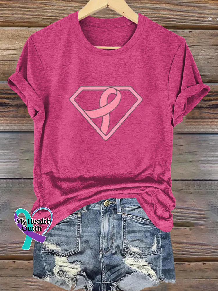 Breast Cancer Awareness Pink Ribbon T-shirt Pink / S