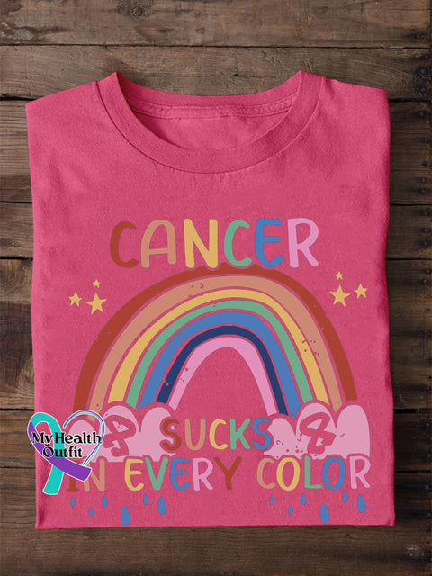 Breast Cancer Awareness Print T-Shirt Pink / S