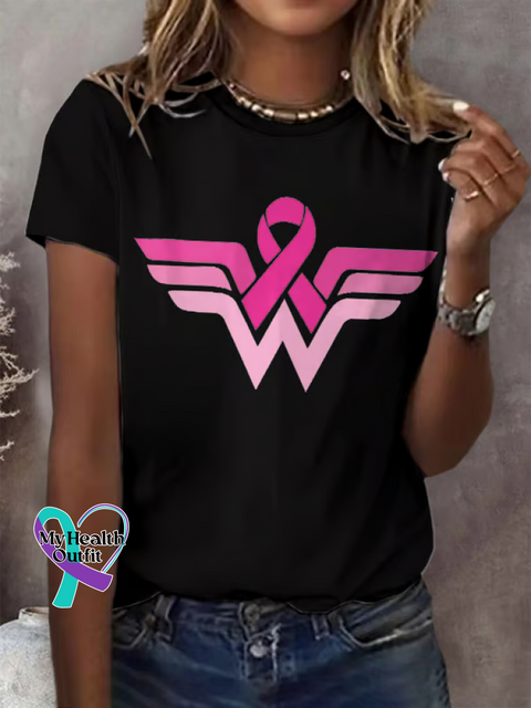 Breast Cancer Awareness T shirt Black / S