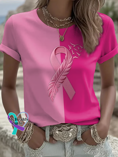 Breast Cancer Awareness T shirt Multicolor / S