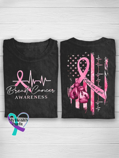 Breast Cancer Health Awareness T-Shirt Black / S