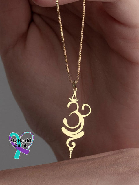 Breathe Necklace Spiritual Yoga Symbol