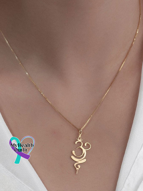 Breathe Necklace Spiritual Yoga Symbol