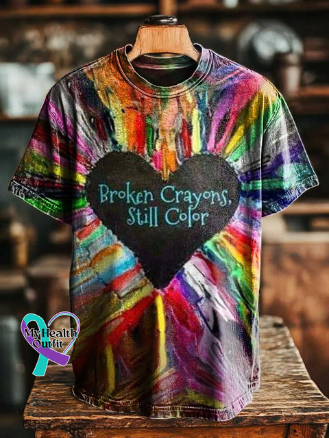 Broken Crayons Still Color T-shirt Multicolor / S