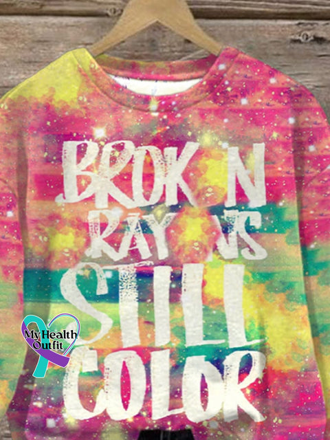 Broken Crayons Still Color Women’s Casual Long-Sleeved Sweater