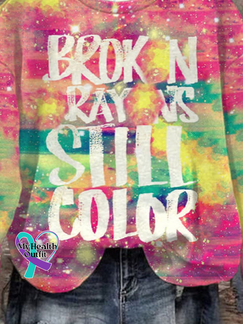 Broken Crayons Still Color Women’s Casual Long-Sleeved Sweater