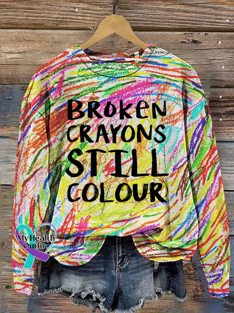 Broken Crayons Still Colour Casual Sweatshirt Multicolor / S