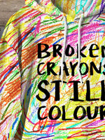 Broken Crayons Still Colour Print Hooded Sweatshirt