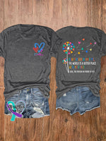 🔥Buy 3 Get 10% Off🔥Women’s Dear Person Behind Me You Matter Printed Tee Dark Grey / S