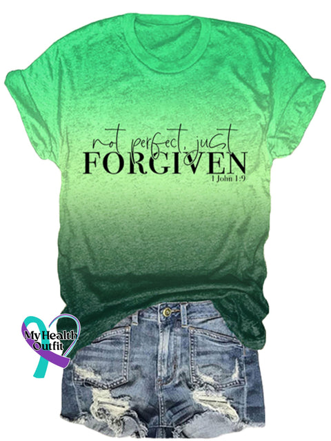 🔥Buy 3 Get 10% Off🔥Women’s Not Perfect Just Forgiven Casual T-Shirt As Shown / S