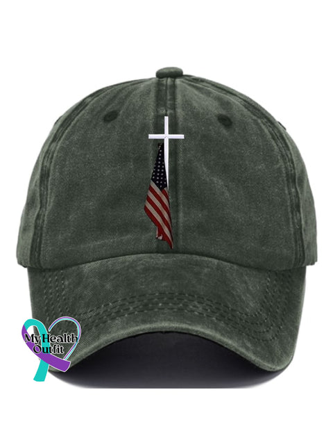 🔥Buy 5 Get 20% Off🔥Slouchy Print Baseball Cap Army Green / One-Size