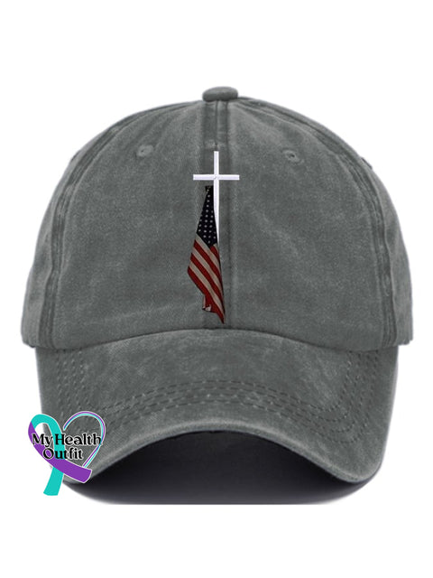 🔥Buy 5 Get 20% Off🔥Slouchy Print Baseball Cap Grey / One-Size
