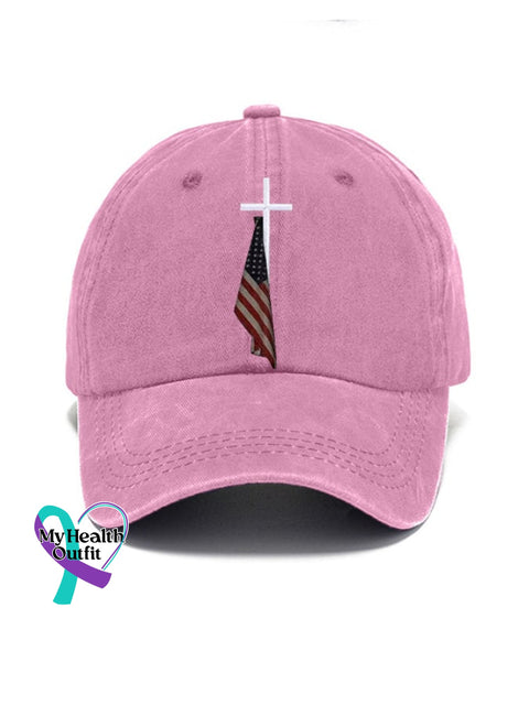 🔥Buy 5 Get 20% Off🔥Slouchy Print Baseball Cap Pink / One-Size