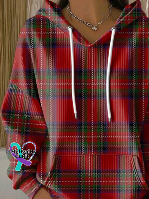 Casual Hoodie Plaid Hoodie Printing arrivals
