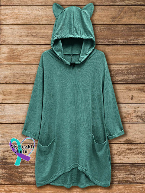 Casual Hoodie Sweatshirt Green / S