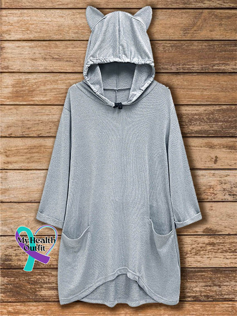 Casual Hoodie Sweatshirt Grey / S