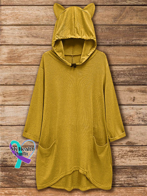Casual Hoodie Sweatshirt Yellow / S