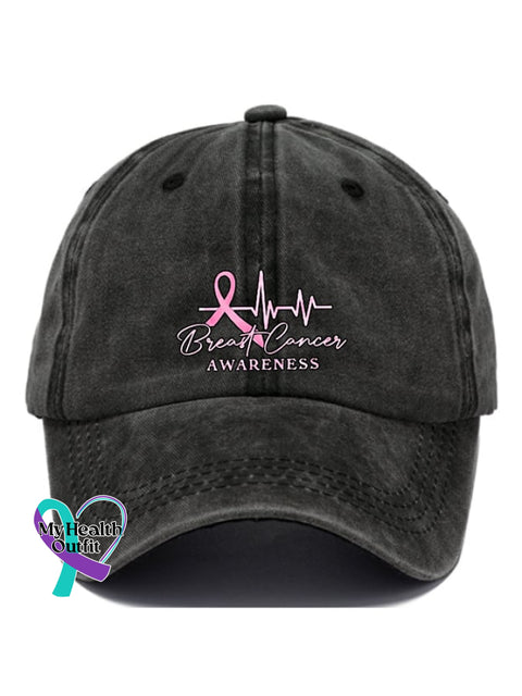 Casual Print Baseball Cap Black / One-Size