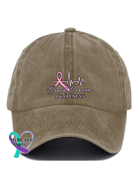 Casual Print Baseball Cap Khaki / One-Size