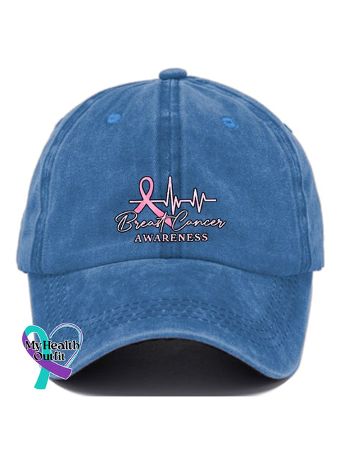 Casual Print Baseball Cap Light Blue / One-Size