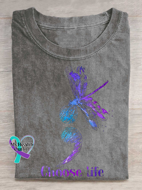 Choose Life SUICIDE PREVENTION AWARENESS T-shirt Grey / S