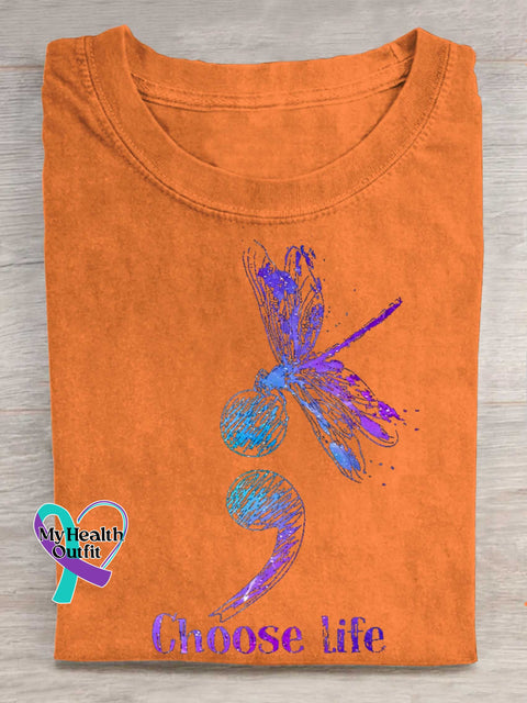 Choose Life SUICIDE PREVENTION AWARENESS T-shirt Orange / S