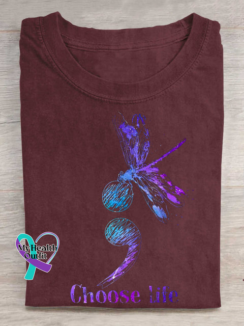 Choose Life SUICIDE PREVENTION AWARENESS T-shirt Red / S