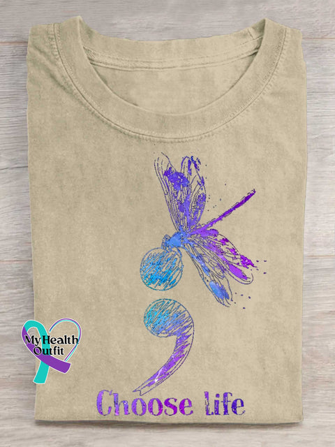 Choose Life SUICIDE PREVENTION AWARENESS T-shirt Sand / S