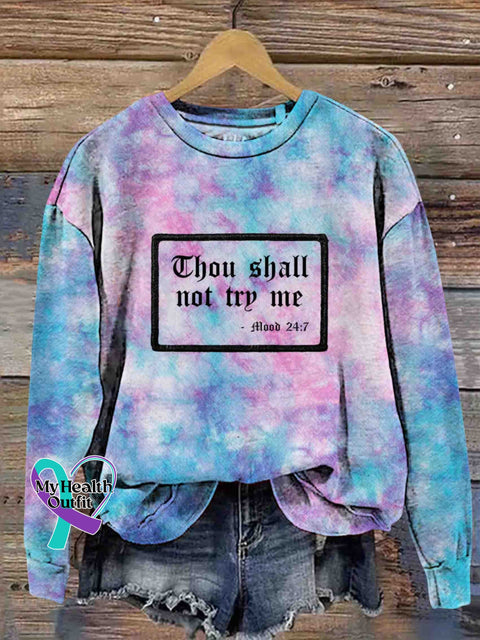 Chou Shell not Try Me Art Sweatshirt Multicolor / S