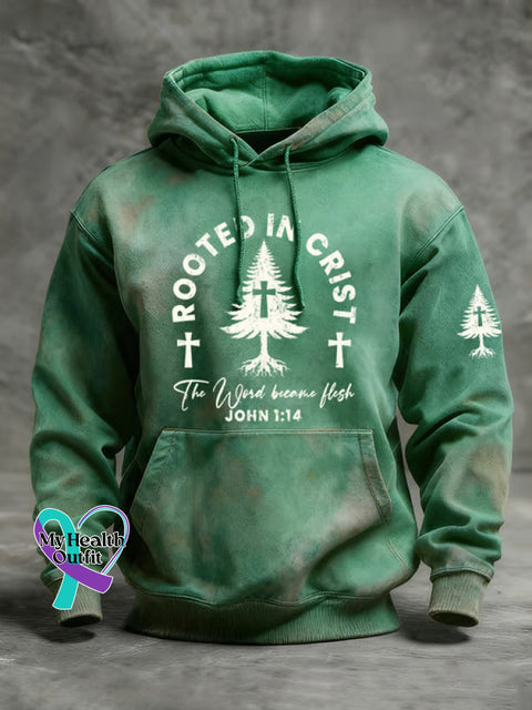 Christmas Art Casual Hoodie Sweatshirt Green / S