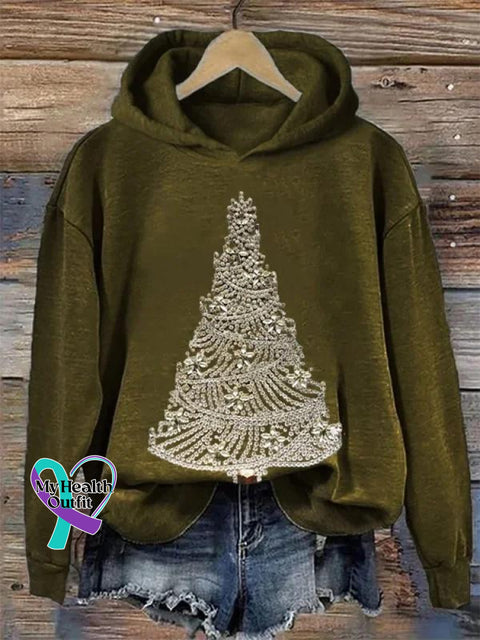 Christmas Casual Hoodie Sweatshirt Multicolor / S