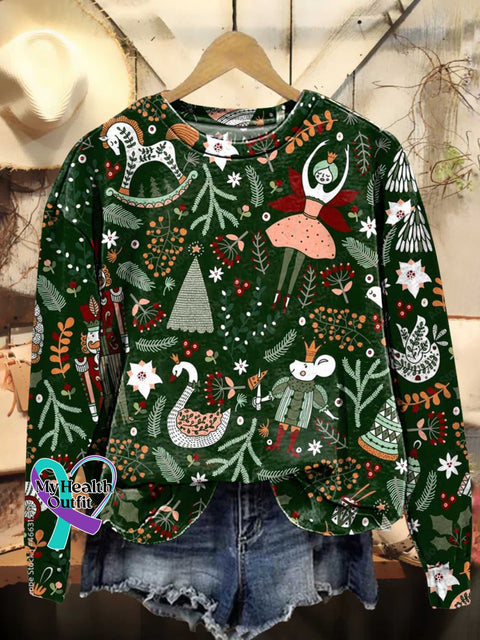 Christmas Casual Sweatshirt Multicolor / S