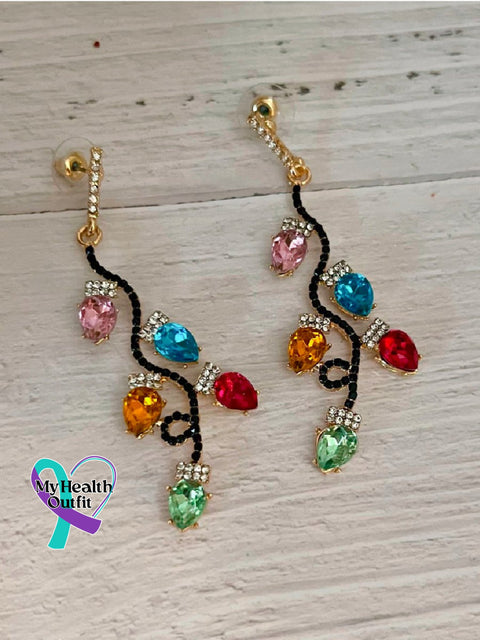 Christmas Light Earrings